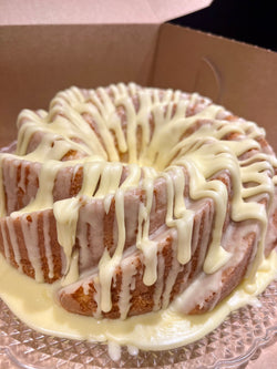 Lemon flower shaped cake