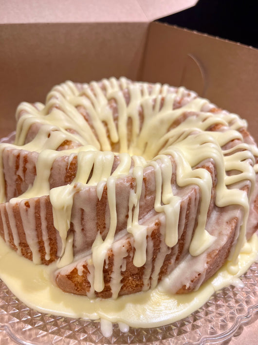 Lemon flower shaped cake