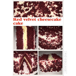Red velvet cheesecake cake